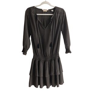 Scotch & Soda Maison Scotch Tres Jolie Smocked Ruffle Peasant Mini Dress Size 4